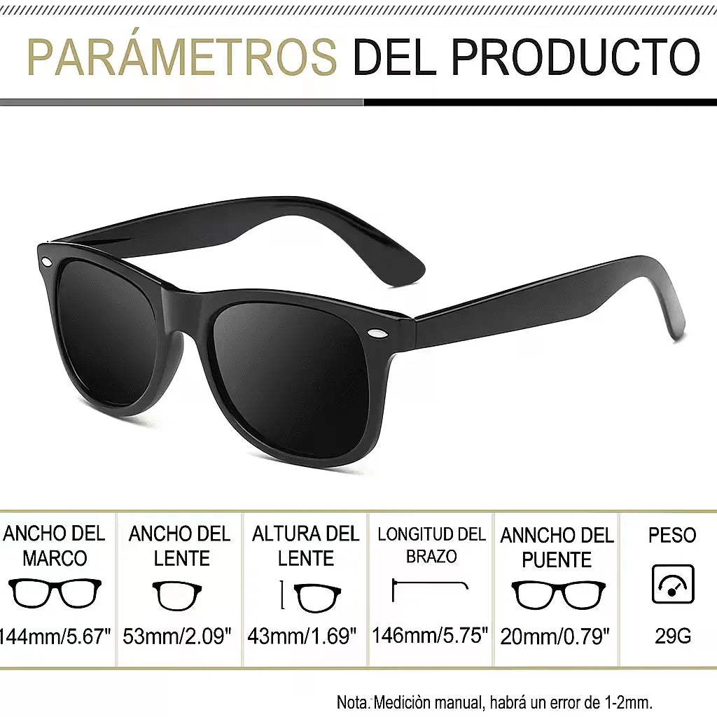 Gafas de Sol Unisex - WAY BLACK 400 | Protección UV400