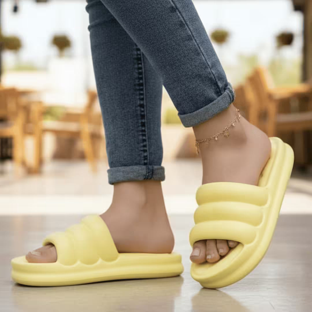 Marshmello – Pantuflas Cómodas tipo sandalia ligera