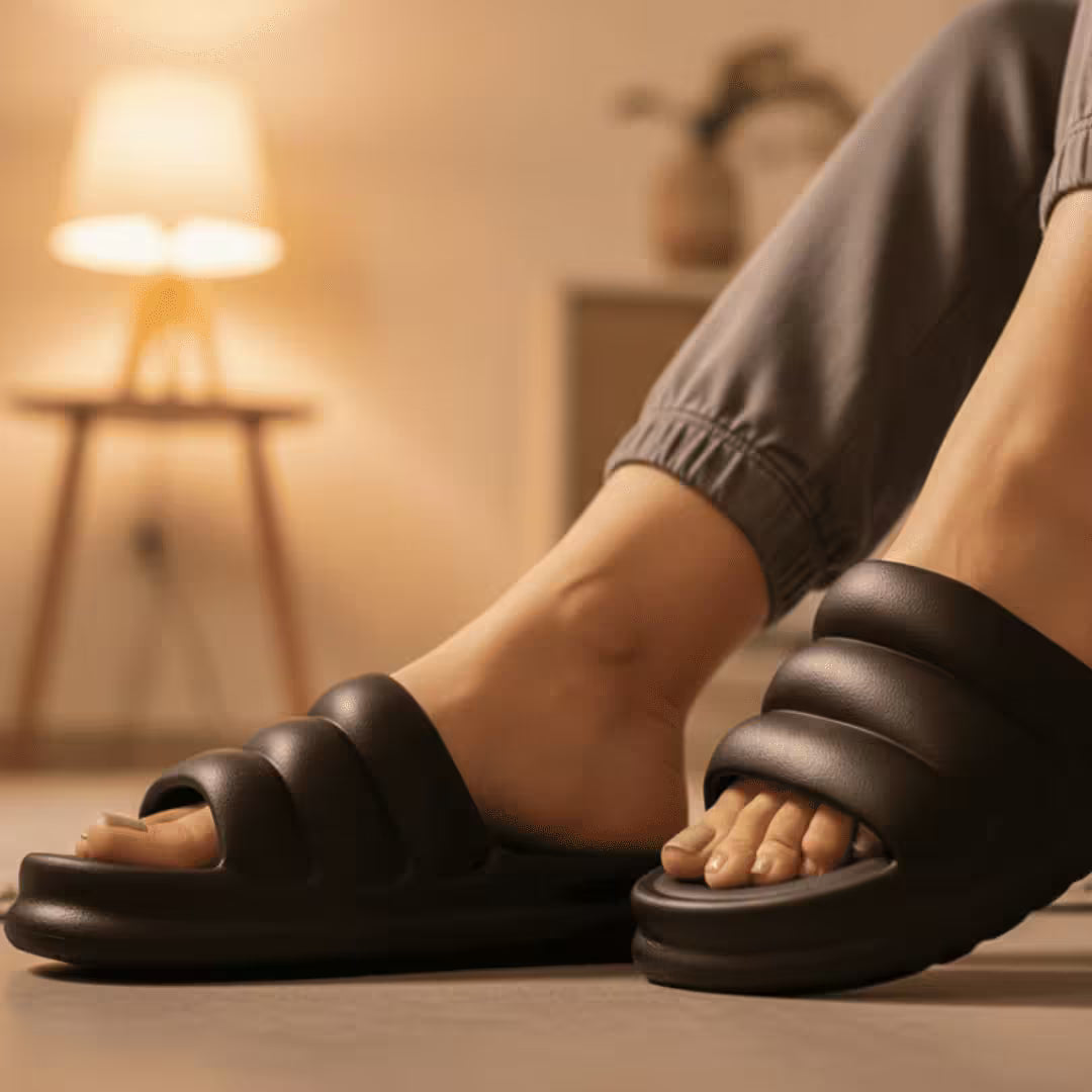 Marshmello – Pantuflas Cómodas tipo sandalia ligera